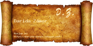 Darida Zámor névjegykártya